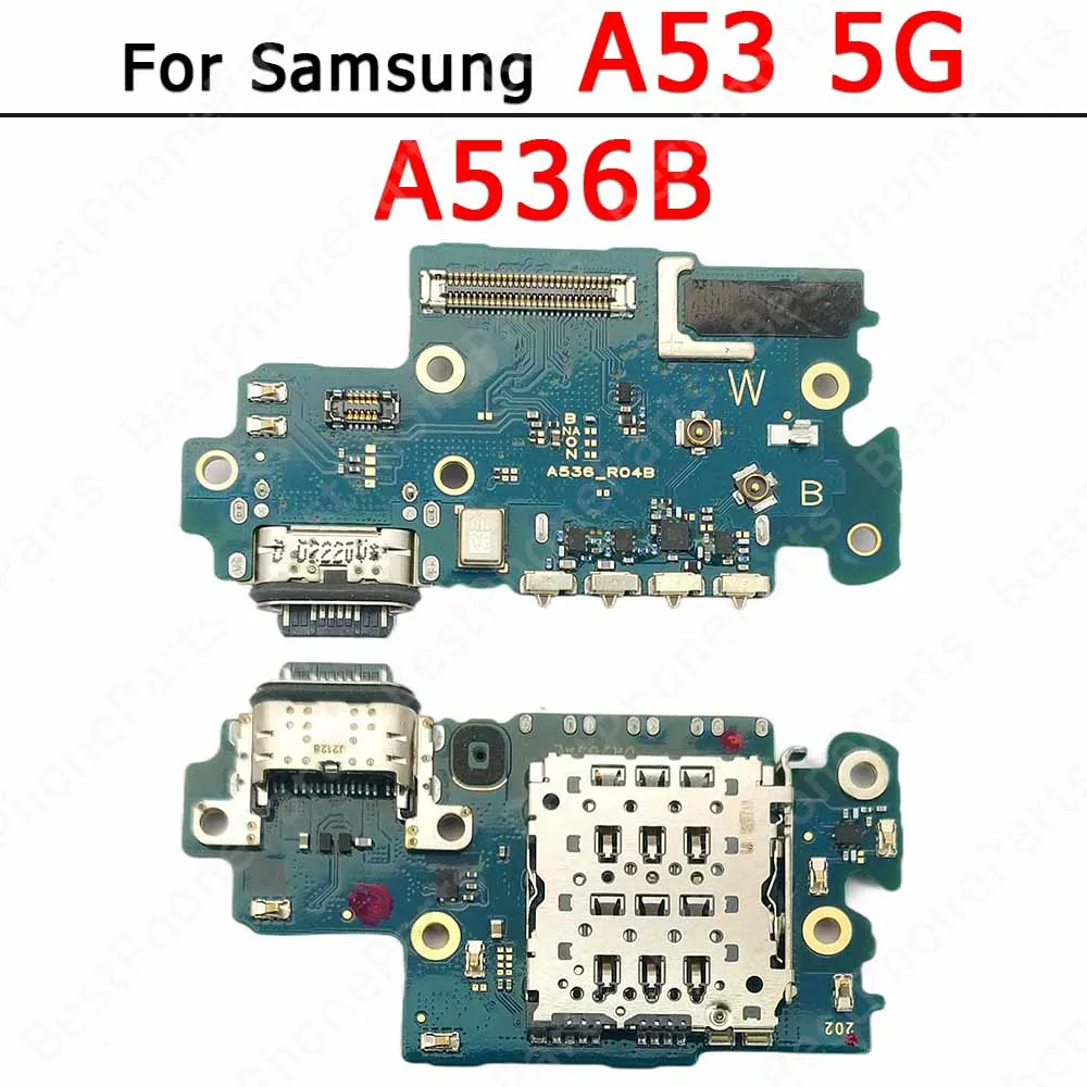 For Samsung Galaxy A53 A73 A03 Core A03s A13 A23 A33 5G Charge Board Usb Connector Charging Port PCB Socket Spare Parts