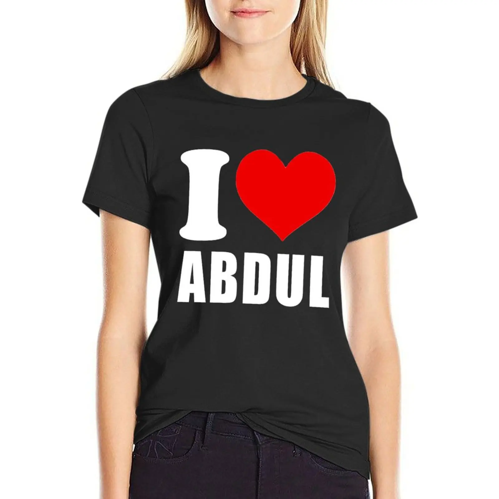 

I HEART ABDUL 1 футболка аниме одежда на заказ Новое издание футболка платье для женщин