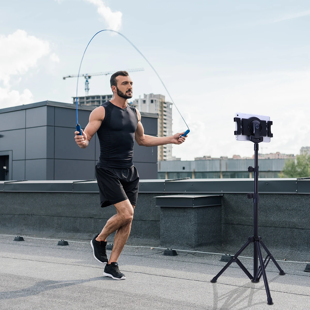 

Держатель для планшета St Регулируемый черный вращающийся от 66 до 146 см Выдвижной прочный совместимый дорожный держатель для планшета St Mount