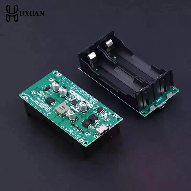 【W】3A High-Power UPS 18650 Lithium Battery Boost Charging 5V/12V Simultaneous Charging And Discharging Power Supply Module
