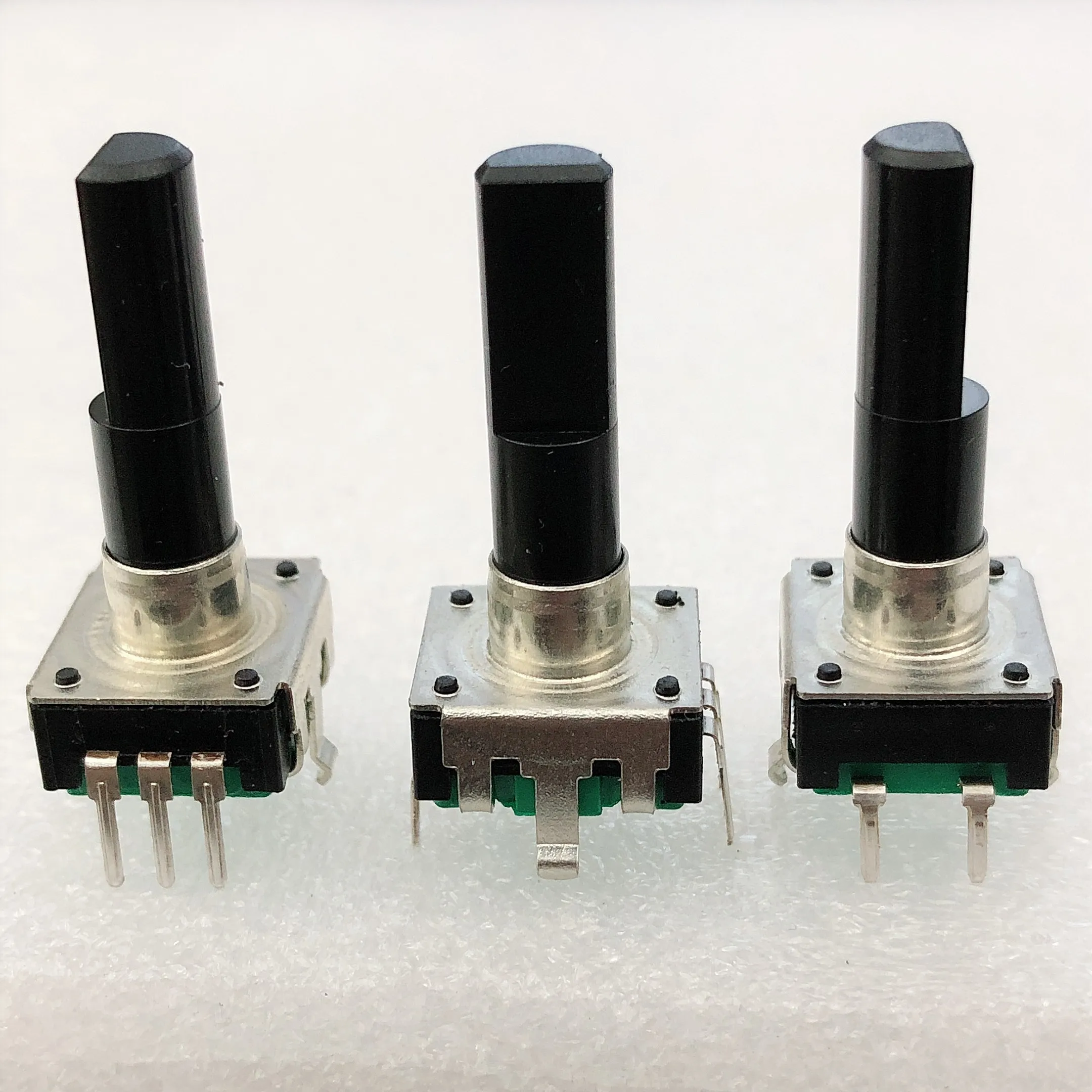 10PCS EC12 encoder 24 bit with button for Bailingda mixing table shaft 23MM 24 position 24 pulse with button switch 5pins