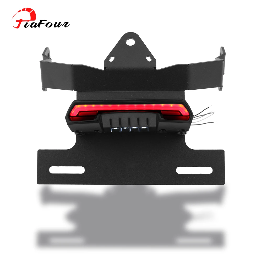 FIT For VULCAN S 650 Vulcan Cafe Fender Eliminator Registration License Plate Holder LED Tail Light Turn signal Lamp