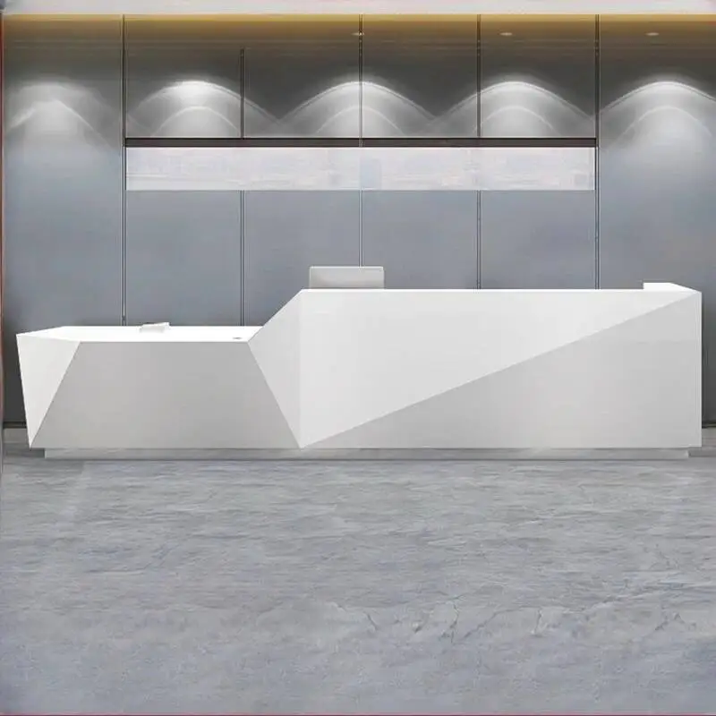 

Высококачественные современные стойки ресепшн для клиентов, белые офисные столы для обслуживания клиентов, мебель для офиса