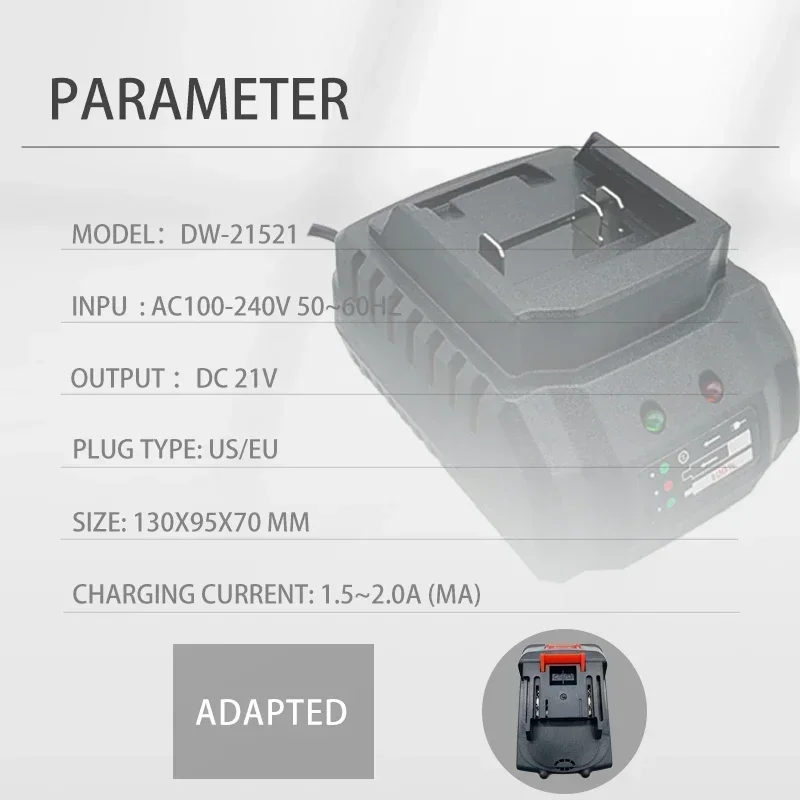 Chargeur pour batterie au lithium modèle Makita, 18V, 21V, s'applique à la perceuse sans fil, meuleuse d'angle, odorpulvérisateur, souffleur électrique, outils électriques