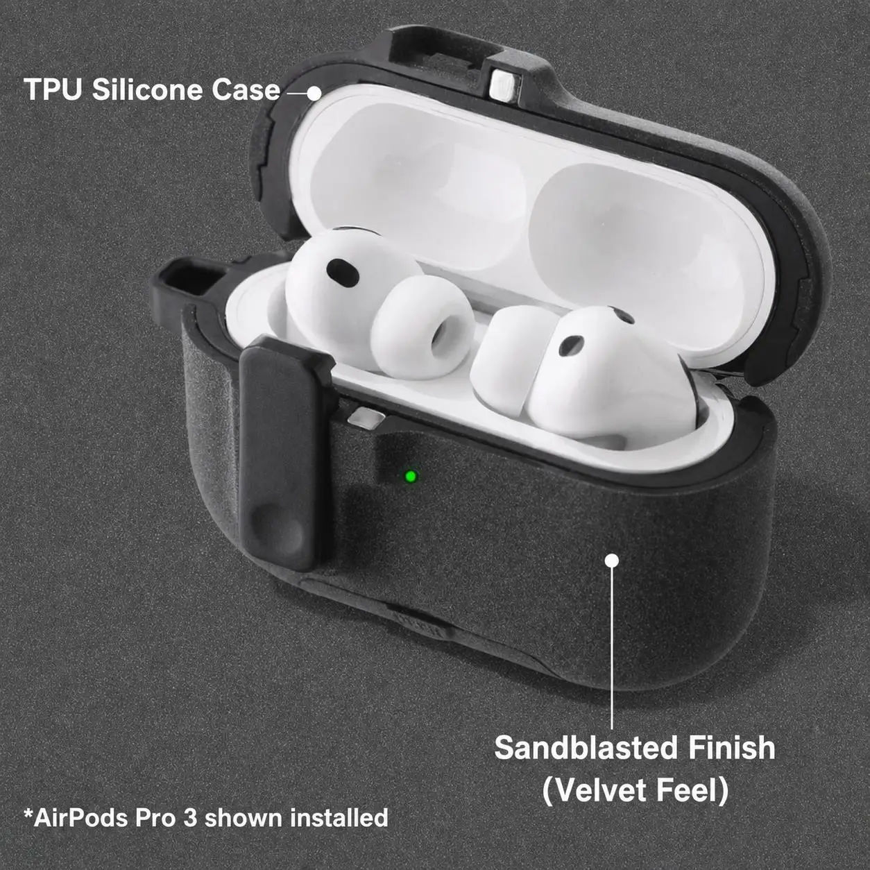 for AirPods Pro 3 Fluffy Paint Series with Magnetic Automatic Lock Phone Holder Style Earphone Case Accessories For Airpods Pro3 - view 4