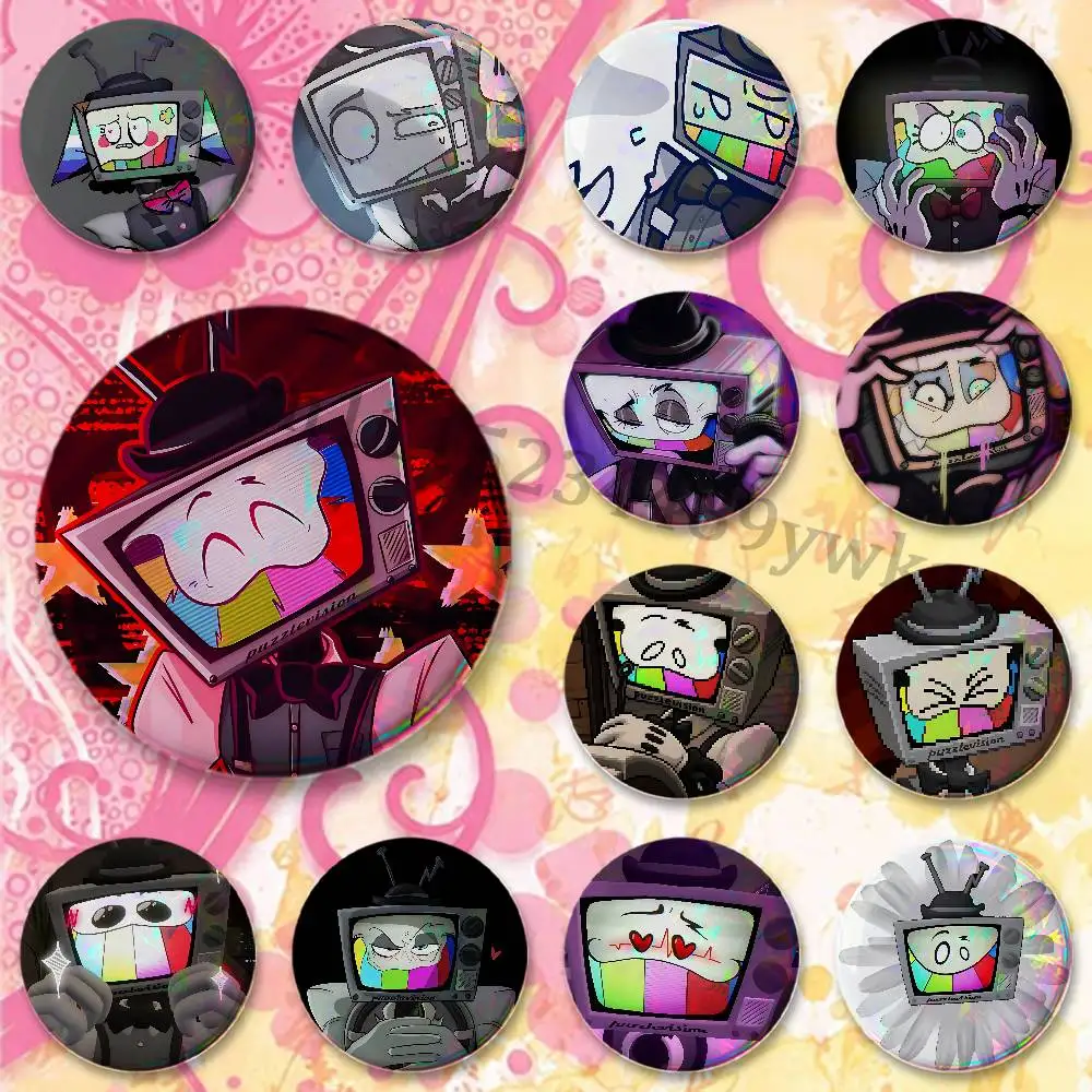 Mr P-Puzzles Badges Round Itabag Decoration IP Peripheral Products 58mm 44mm 32mm 75mm 25mm Mini
