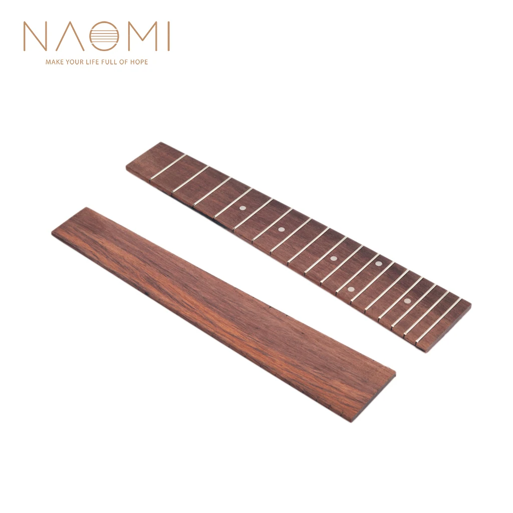 

NAOMI Ukulele Fretboard 23 Inch Concert Ukulele Hawaii Guitar Wood Fretboard Fingerboard 17 Frets Guitar Parts Accessories DIY