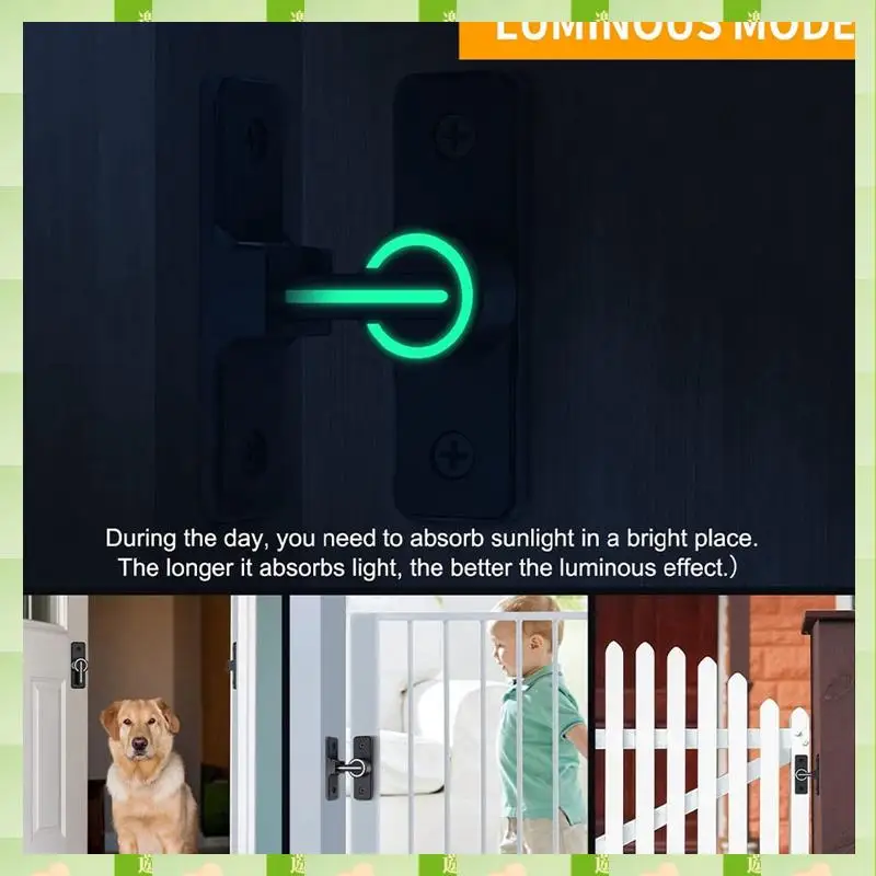 2025 1 قطعة قفل باب الحظيرة مضيئة 90 درجة الثقيلة بوابة مزلاج مناسبة للحديقة والمرآب (90 درجة) ، 1 قطعة قفل باب الحظيرة L #2