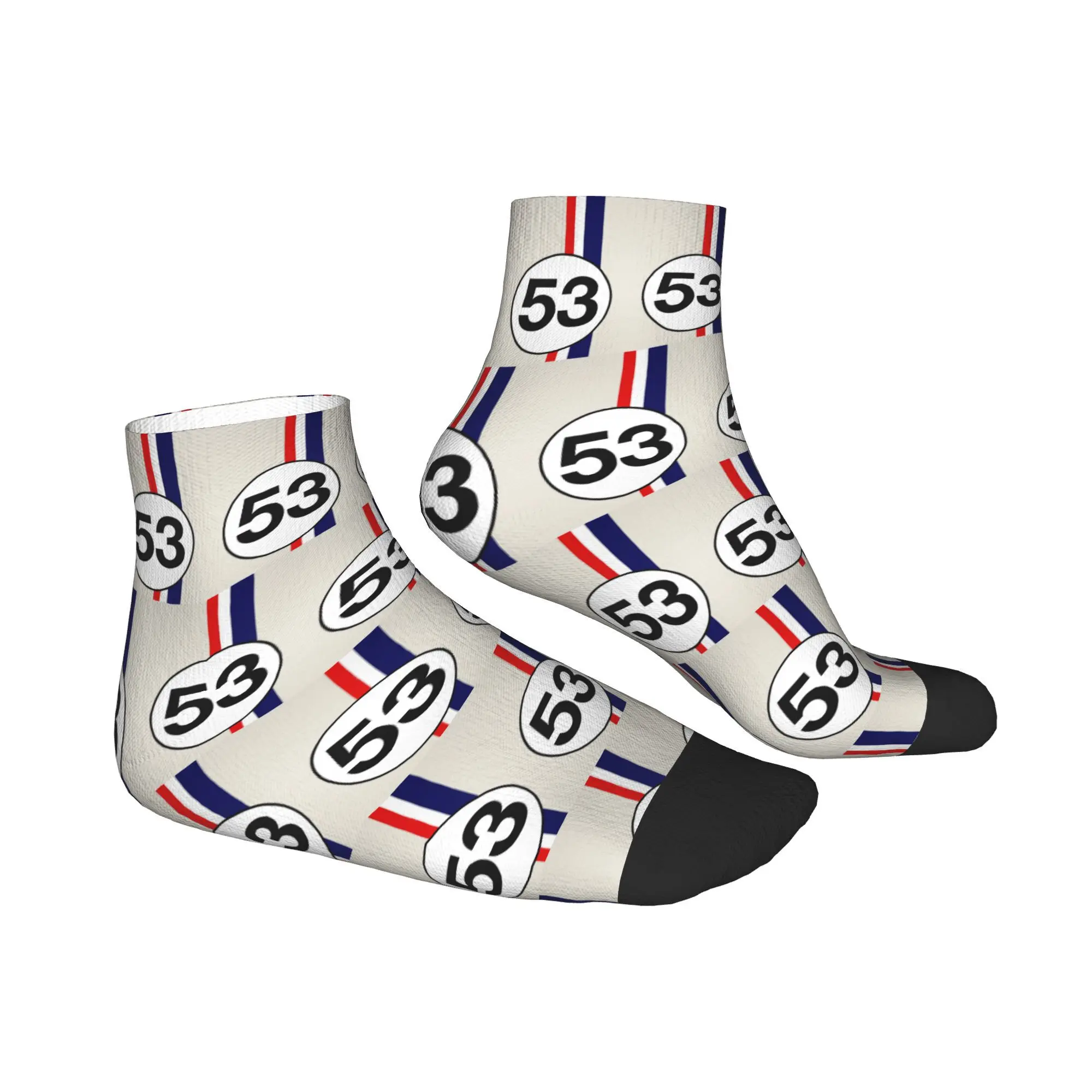 All Seasons Herbie Number 53 Socks Harajuku Sweat Absorbing Crew Socks Hip Hop Stockings for Men Women Christmas Gifts