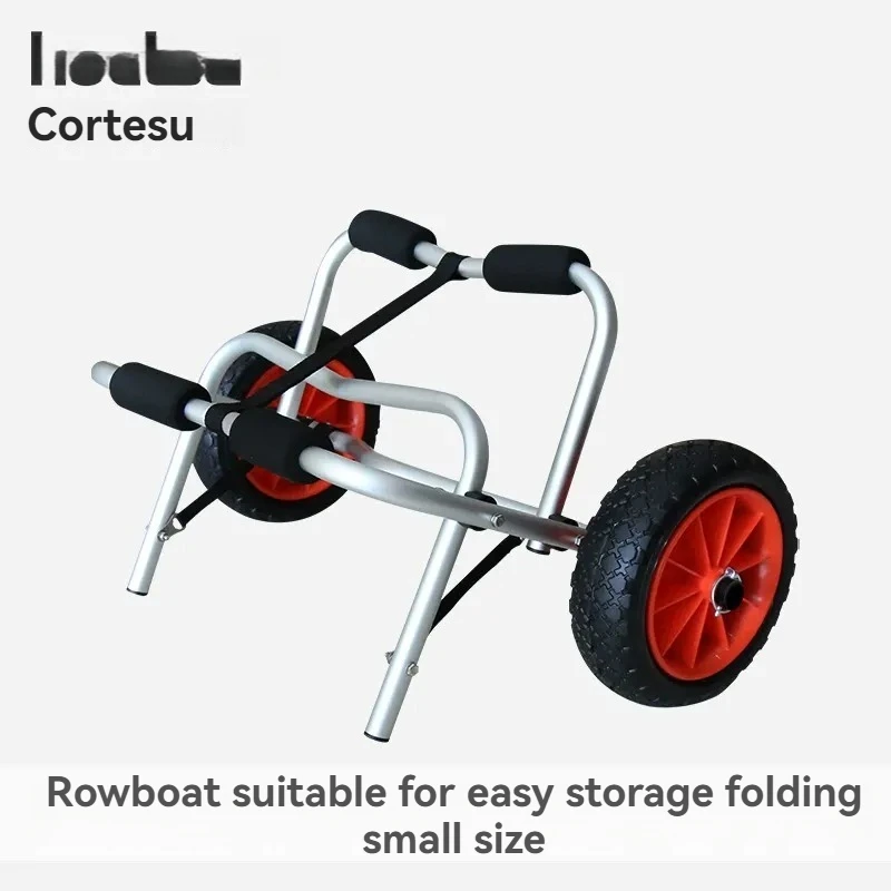 03S paddleboard small trailer Folding Trolley Kayak Trailers Aviation Aluminum Foldable Sit-on-top Kayak Canoe Inflatable