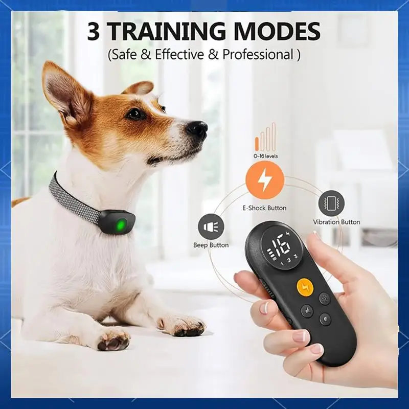 

AA77 Electric Dog Training Collar, Dog Shock Training Collar,Anti Barking Device , Bark Stopper, Rechargeable Pet Supply