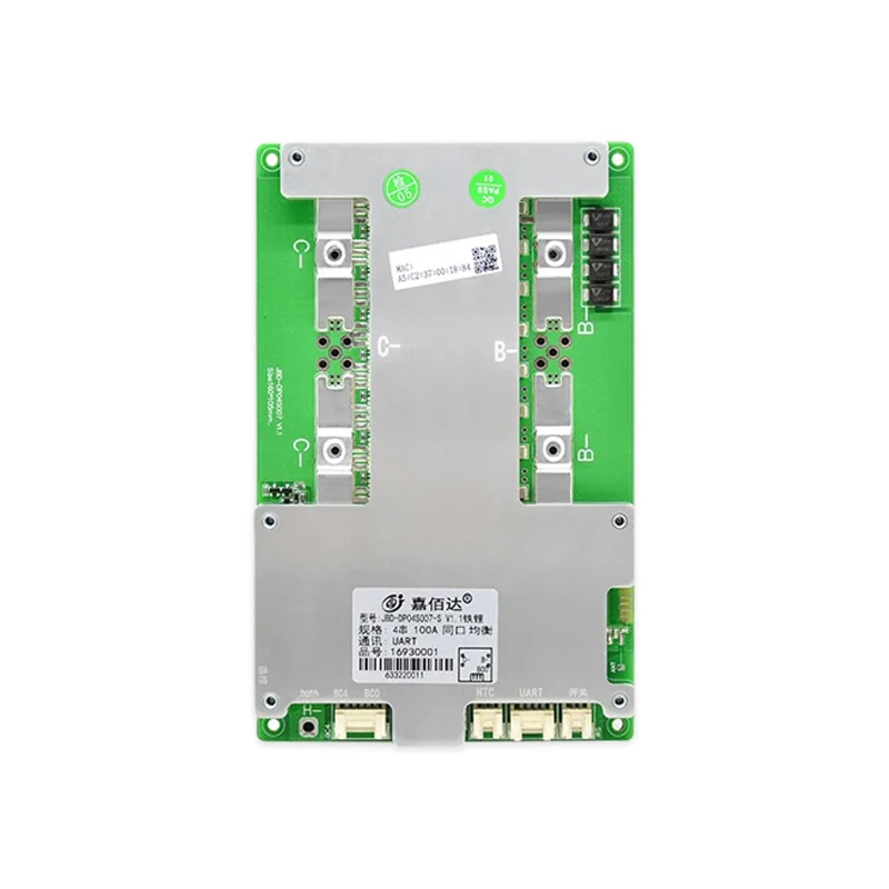 jbd smart bms 4s lifepo4 12v 60A 100A 150A 200A Peak 180A 300A 450A 600A Build-in BT 3S 4S UART Heat Balance bms 4s lifepo4