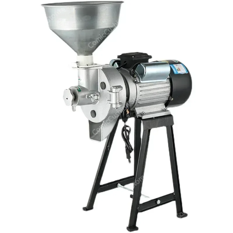 Peanut butter machine Dry & wet Refiner Commercial Grain beans grinder for tofu, Tahini, chili sauce,corn flour, etc. 220V 3.5kw