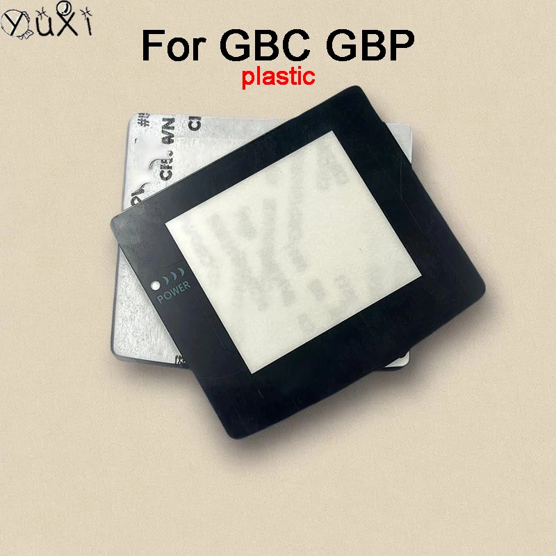 1pc für gbp gbc kunststoff linsen bildschirm glaslinsen schutz abdeckung w/adhensive parts display kunststoff bildschirm spiegel reparatur zubehör