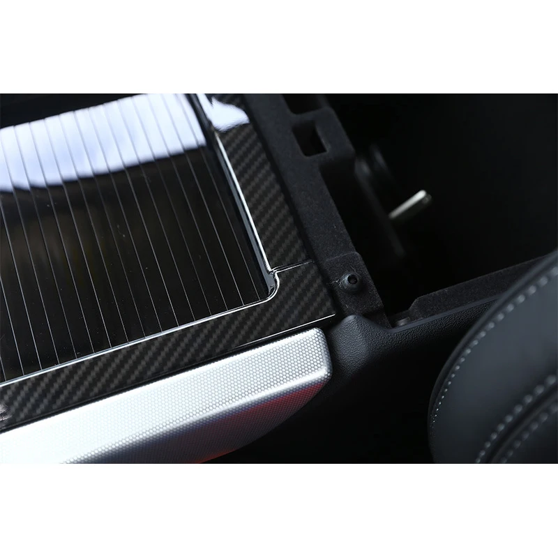 

Car Carbon Fiber Center Console Gear Panel Trim For Land Rover Range Rover Evoque 12-17 Accessories