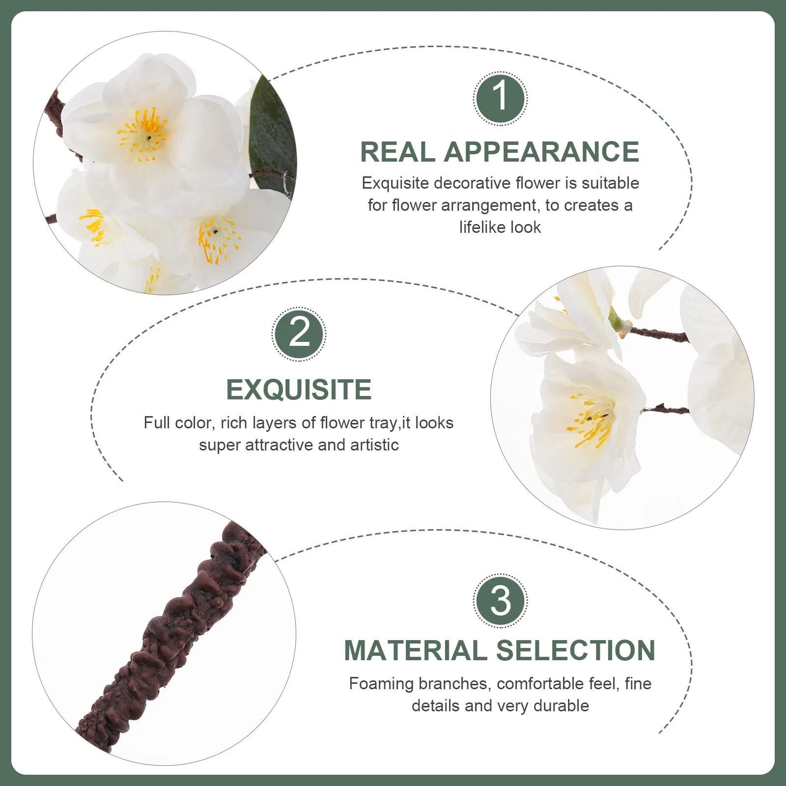 

2pcs Artificial Flower Branches Simulation Peach Blossom Decorative Flower For Valentine'S Day Wreath Bouquet Table Decoration