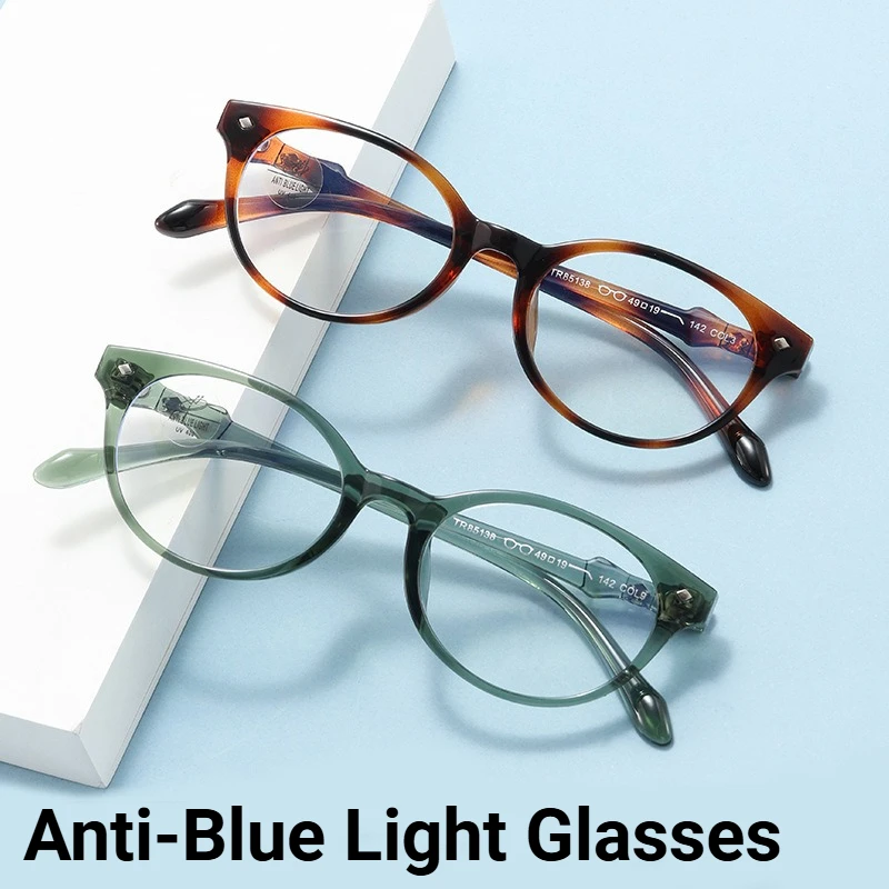 

New Vintage-Style Retro Anti-Blue Light Glasses Premium-Quality Literary-Style Eyewear Unisex Street Photography Props
