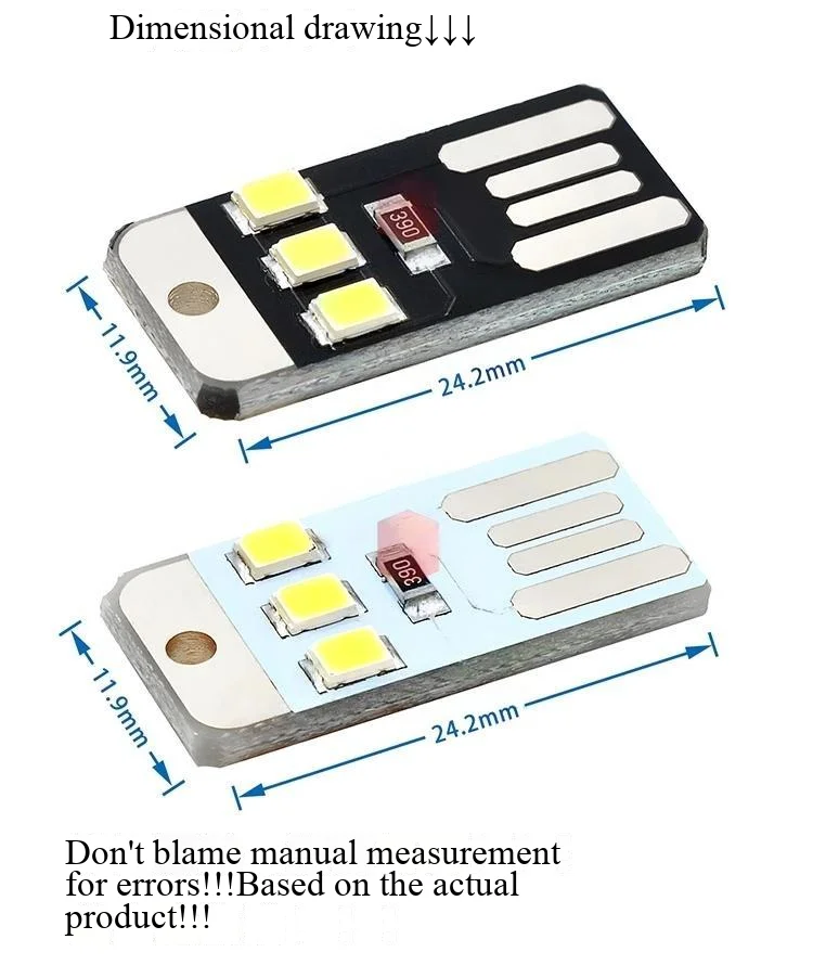 10 Stück ultradünne, tragbare USB-Leuchten / LED-Leuchten / USB-Campingleuchten / Nachtlichter für Babys – Detail 3