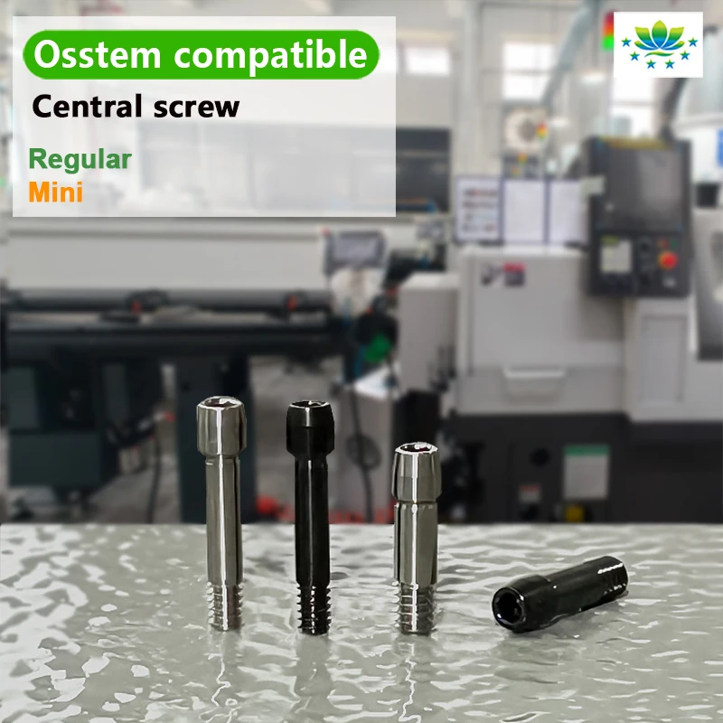 For Osstem Titanium Screw Abutment Screws OEM ODM Dental Implant Parts for Regular Mini System Verified Supplier Best Partner