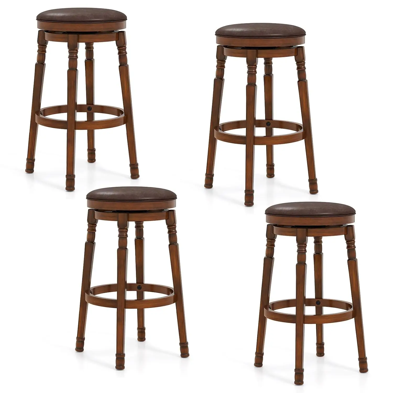 Swivel Bar Stools 4-Pack, 29