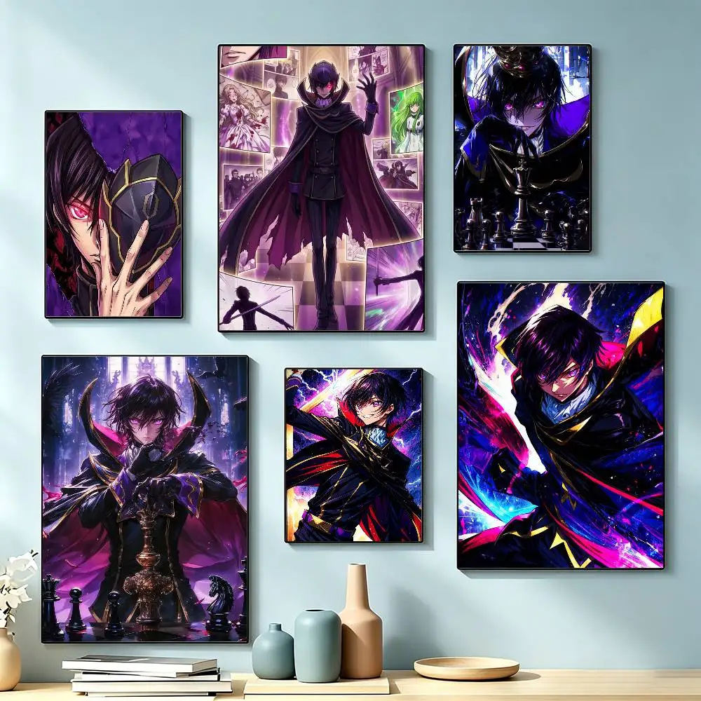 Anime C-Code Geass Z-Zero  Poster High Quality Dorm Living Room Aesthetic Wall Decoration Painting Stickers Gift