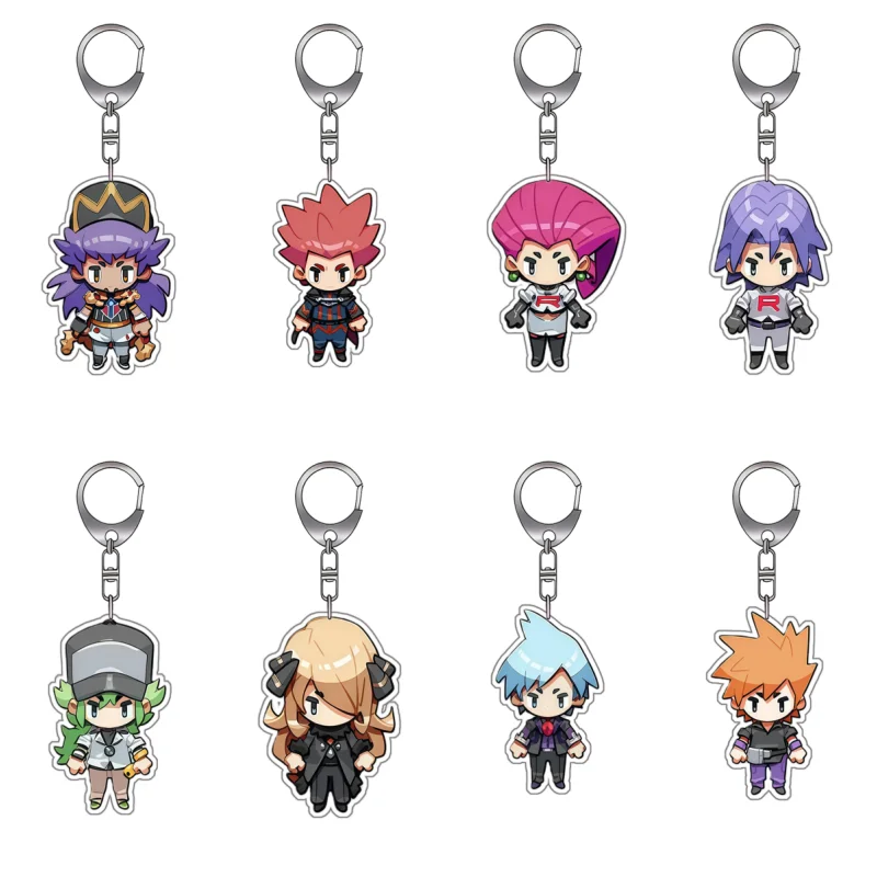 

Recycled Acrylic Keychain for Leon Red Jessie James Natural Harmonia Gropius Cynthia Steven Stone Blue Anime Couple Pendant Gift