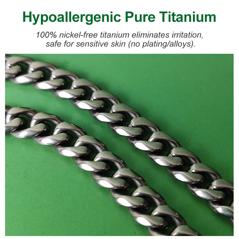 Gelang Rantai Kuba Titanium Mu - Ceramic Link Bracelet ulasan dan harga