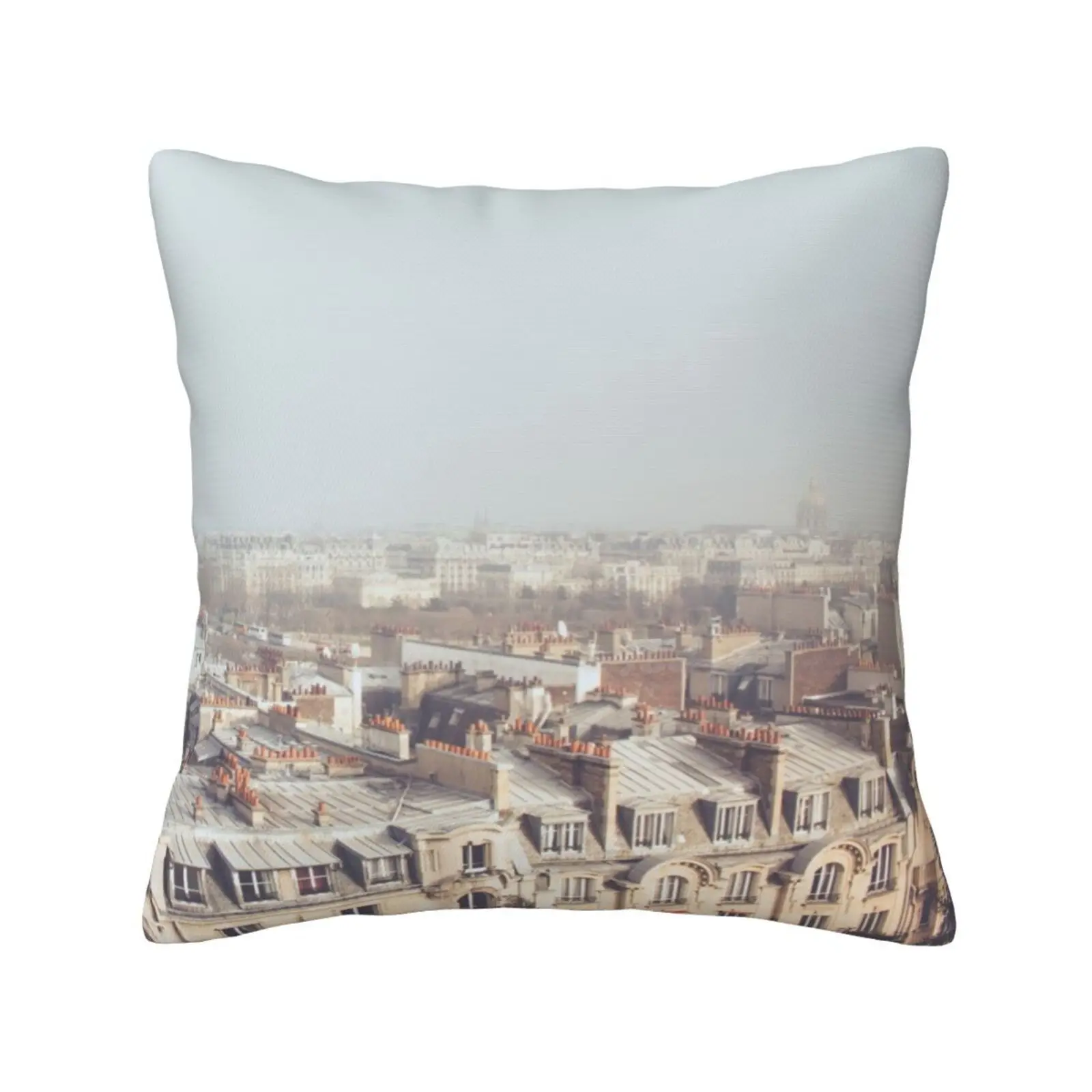 Paris Morning Rooftops Fashion Sofa Throw Pillow Cover Pillowcase Morning Rooftops Parisian Vintage Paris City Gray And Cream