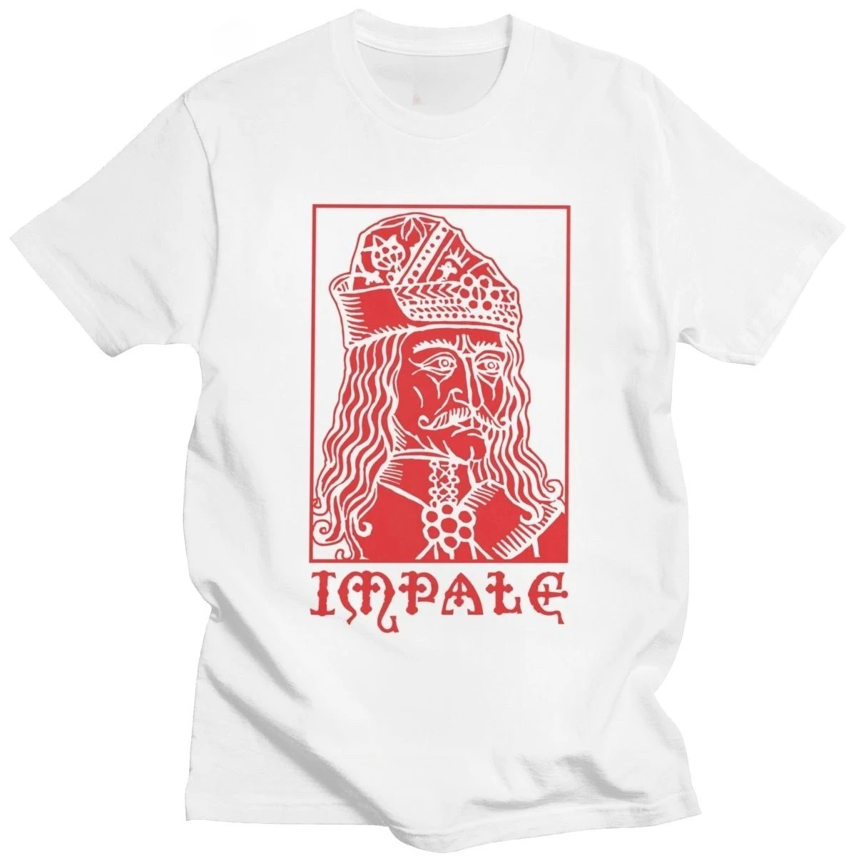 فلاد المستنقع دراكولا تي شيرت الرجال القطن الخالص الجدة تي شيرت تيبيس القوطية مصاص دماء فيلم الرعب المحملة قمصان الرجال بلايز