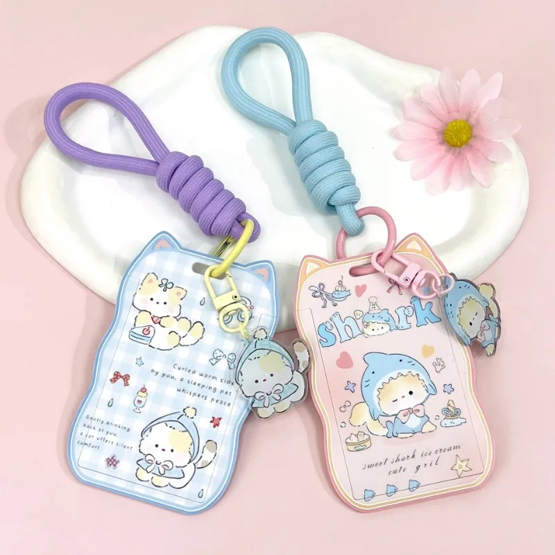 

Новый чехол для фотокарт Kawaii Cartoon Kpop с коротким шармом, корейский модный защитный чехол для фотокарты 2024, комплект с подвеской «Назад в школу»