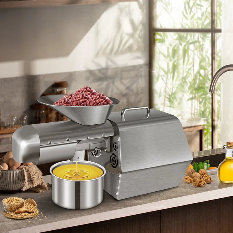 

Automatic household intelligent small stainless steel household oil press gold 1800W