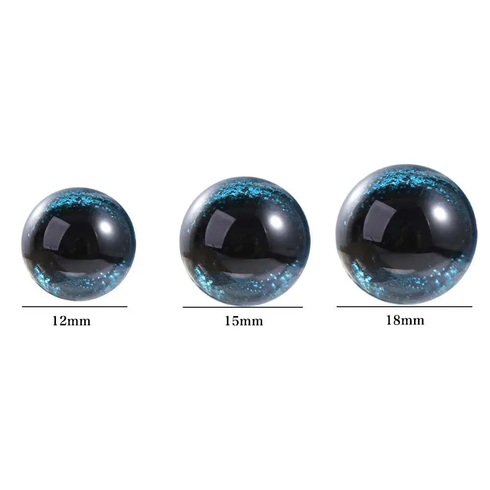 봉제인형 안전 눈, 아미구루미 크리스탈 고양이 눈, 코바늘 뜨개질용 반짝이는 12mm 아미구루미 안전 눈