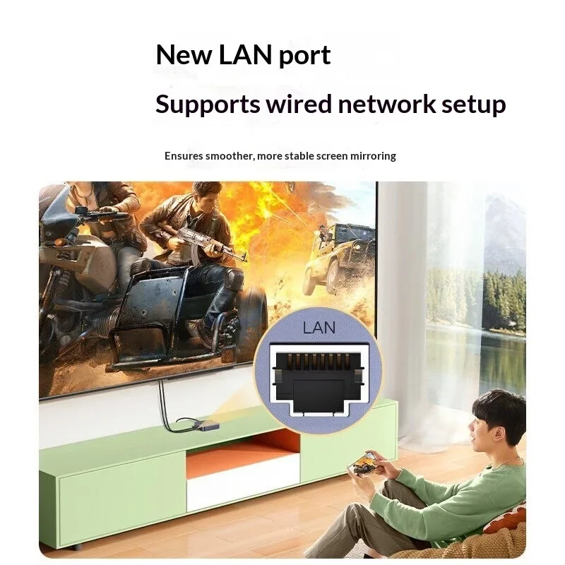 UGREEN CM703-25480 Wireless Presentation System 4K HDMI Wired Wireless Dual Mode for Phone TV