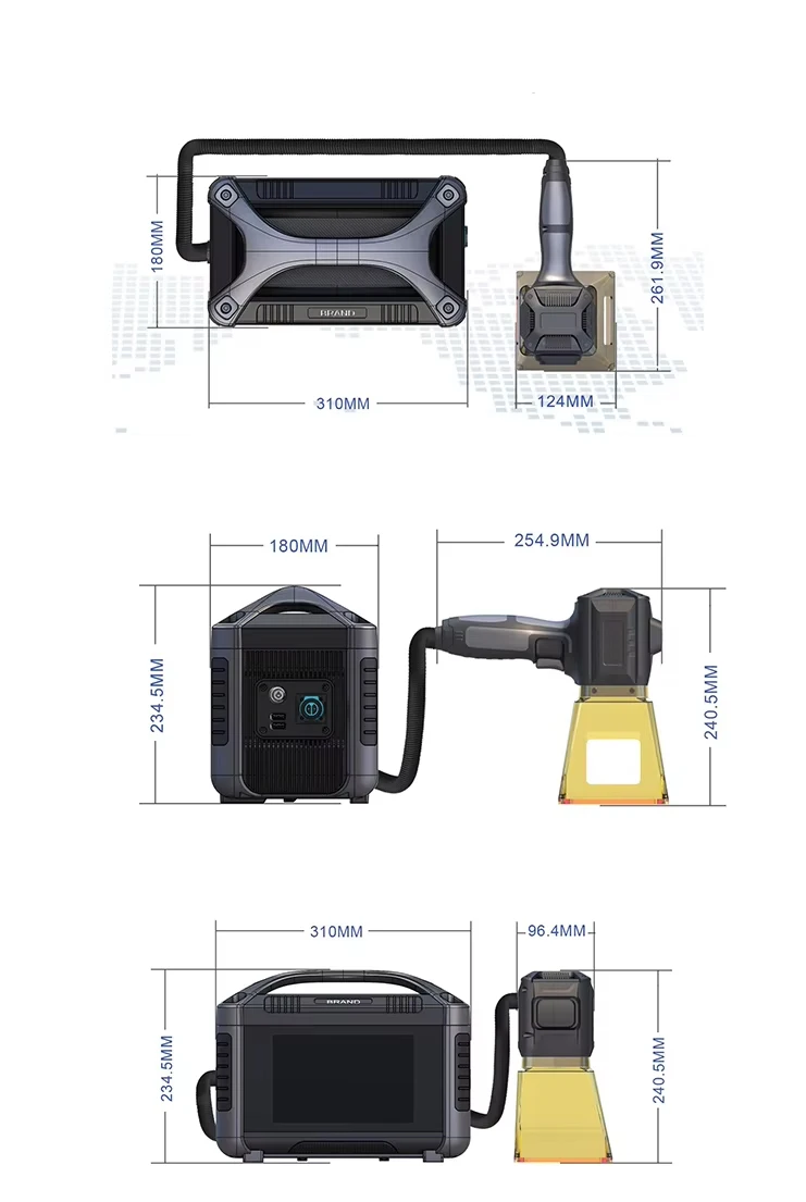 Small Portable Laser Marking with Fiber Laser for Metal Digital Laser Date Code Printing Marking Gun Style