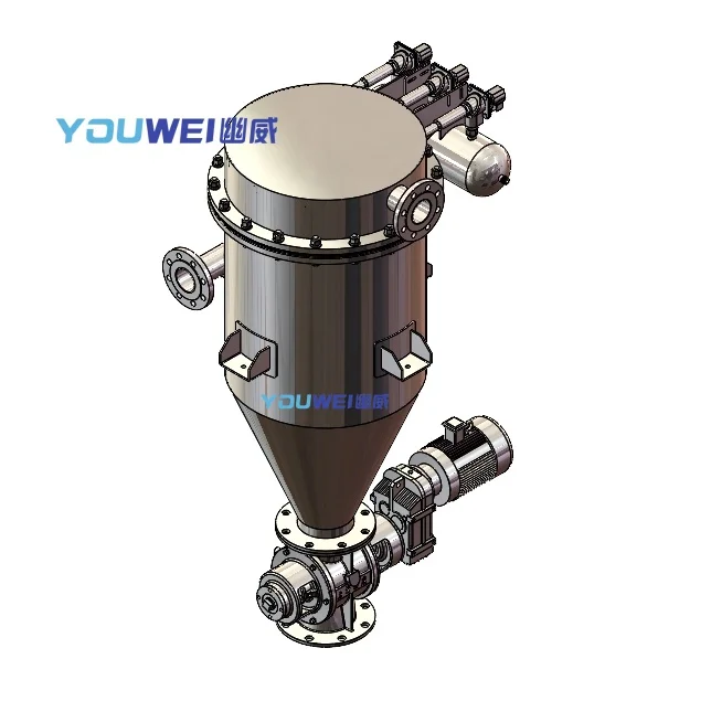 Dense-Phase Gentle Vacuum Feeder Compact Mobile Vacuum Feeder on Locking Casters for Industrial