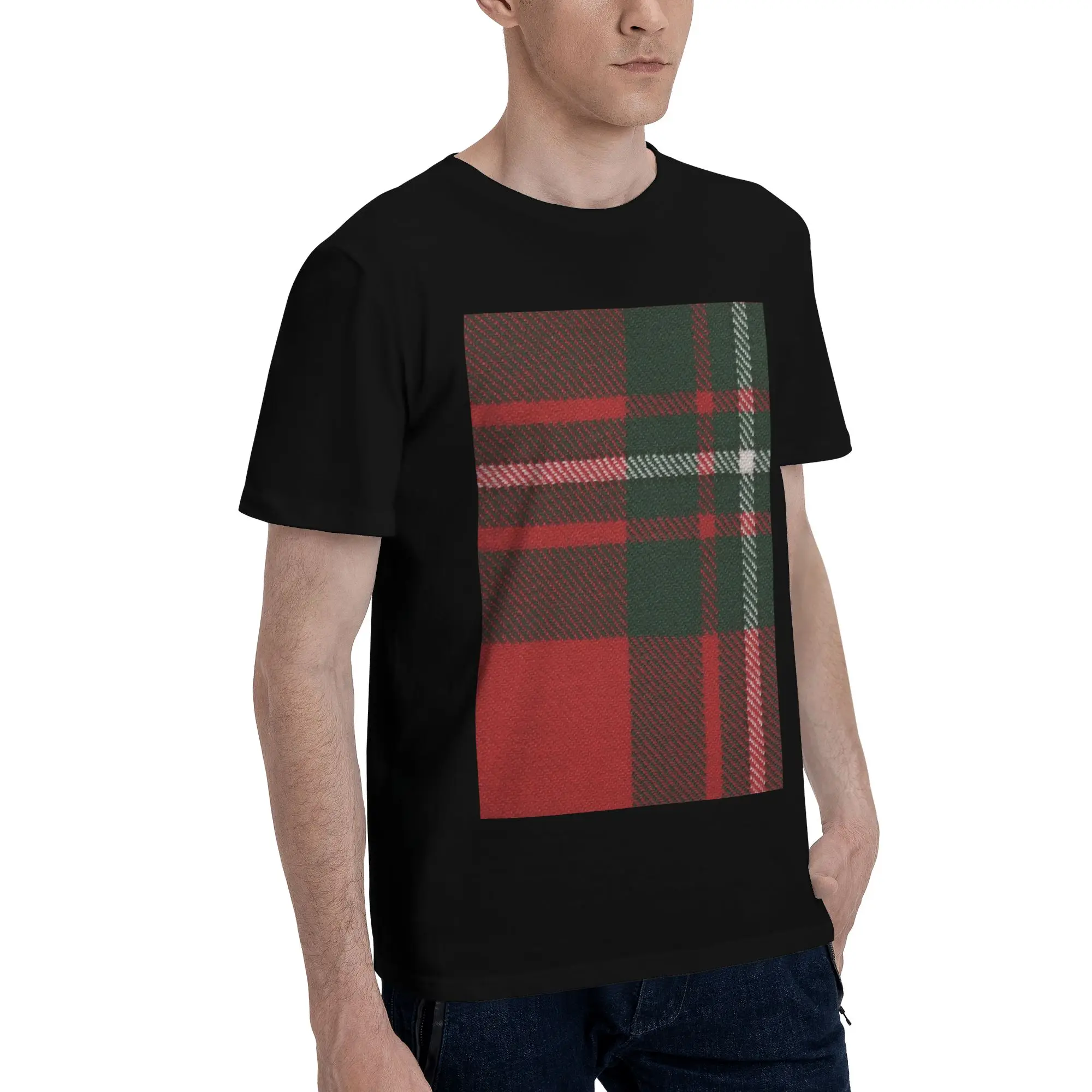 

MacGregor Modern Scottish Tartan Men T-Shirt Plus Size T Shirts Men's O-Neck Cotton Tees Short Summer Male