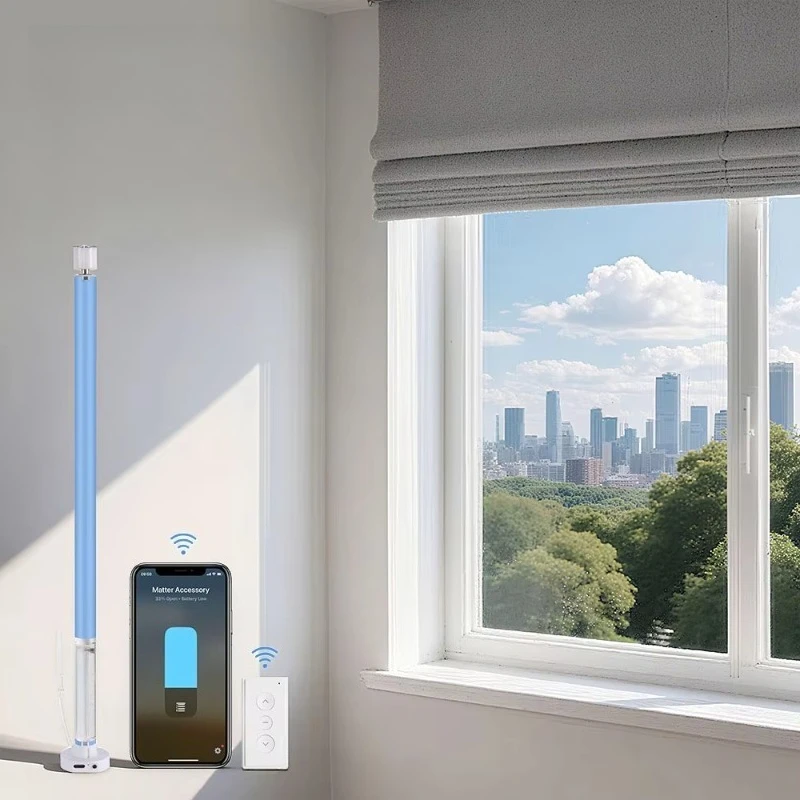 Rechargeable Blind Motor Compatible with 17/25/28mm Tube HomeKit Google Home SmartThings Siri Control