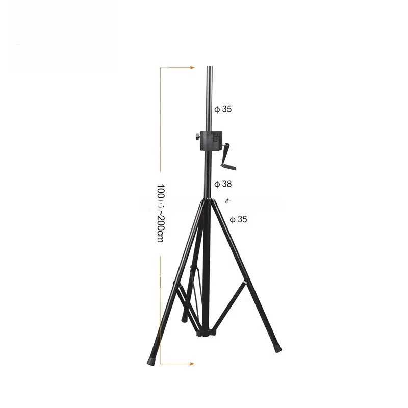 

Горячая продажа, регулируемая высота, напольная стабильная металлическая аудиоподставка для динамика на сцене SP-22