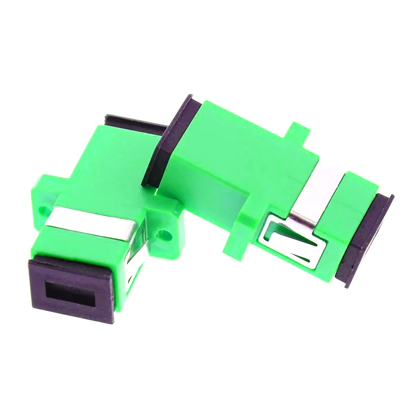 50PCS metal Simplex Singlemode SM SC APC multimode MM fiber Coupler SC UPC connector  Metal SC Fiber Optic Adapter