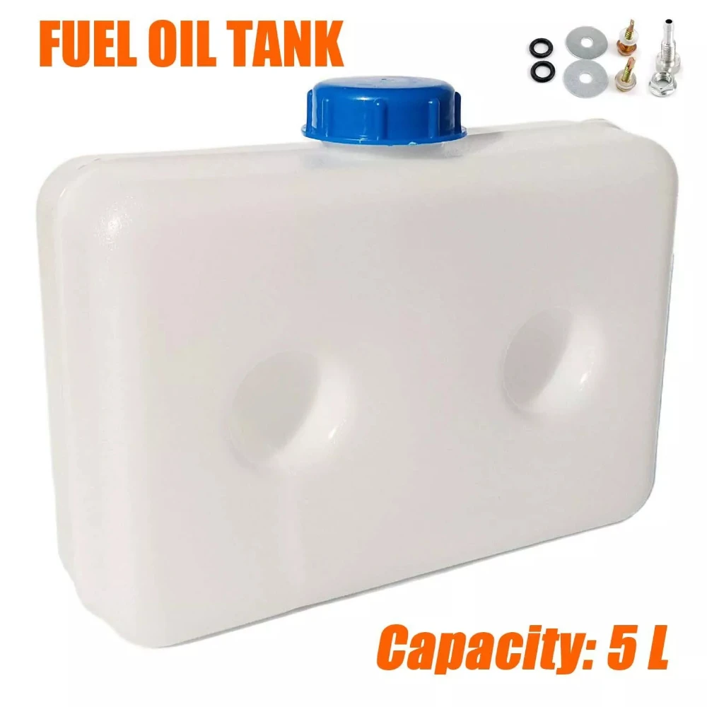 5L Plastic Air Diesel Parking Heater Fuel Tank Gasoline Oil Storage Box Tank 2 Holes For Webasto Eberspacher Car Heater Parts