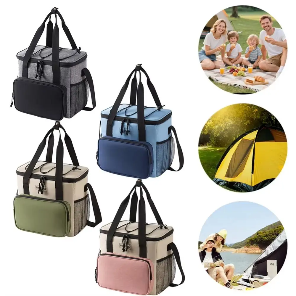 Leakproof Insulated Ice Bag Large Capacity Handheld Insulated Thermal Bag Durable Oxford Cloth Insulated Food Bag Travel