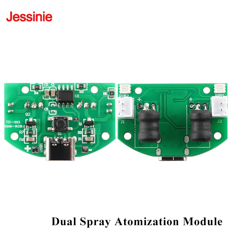 Dual Spray Atomization Module USB Humidifier Driving Circuit Board Atomization Experimental Equipment Ultrasonic DIY Incubation