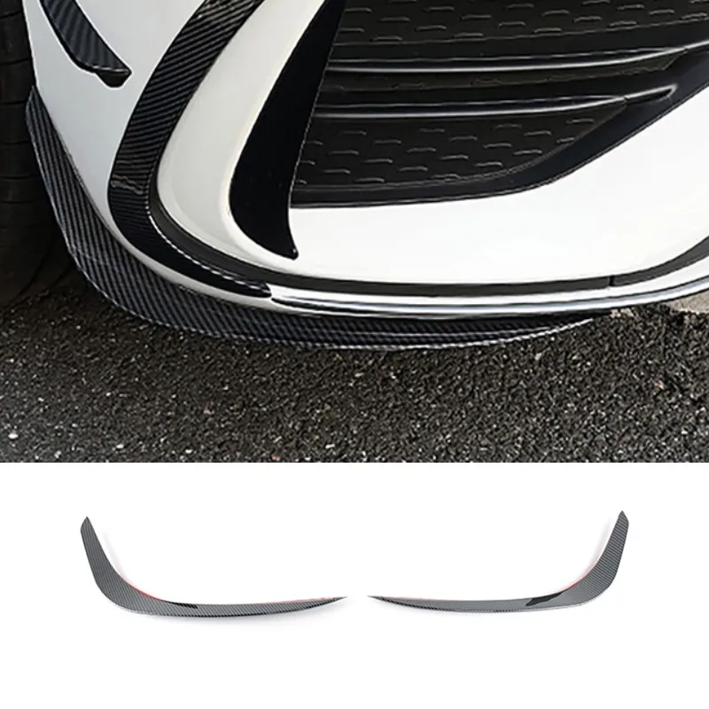 

Carbon Fiber Color Car Front foglight Lip Wing Spoiler Trim Strips For Mercedes Benz C Class W206 2022-2023 Exterior Accessories