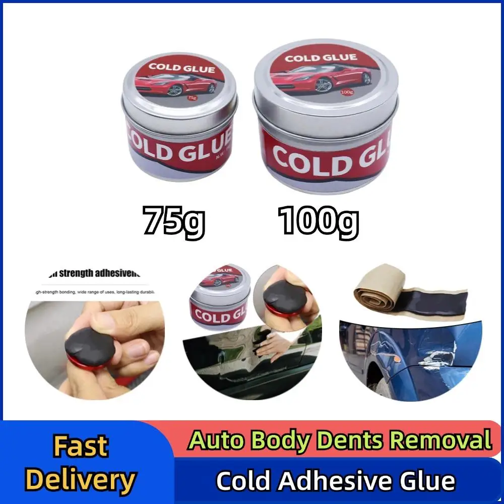 100g/75g Klej do napraw na zimno Usuwanie wgnieceń w karoserii Klej na zimno Szybkie naprawy Przenośny ściągacz wgnieceń samochodowych do kolizji
