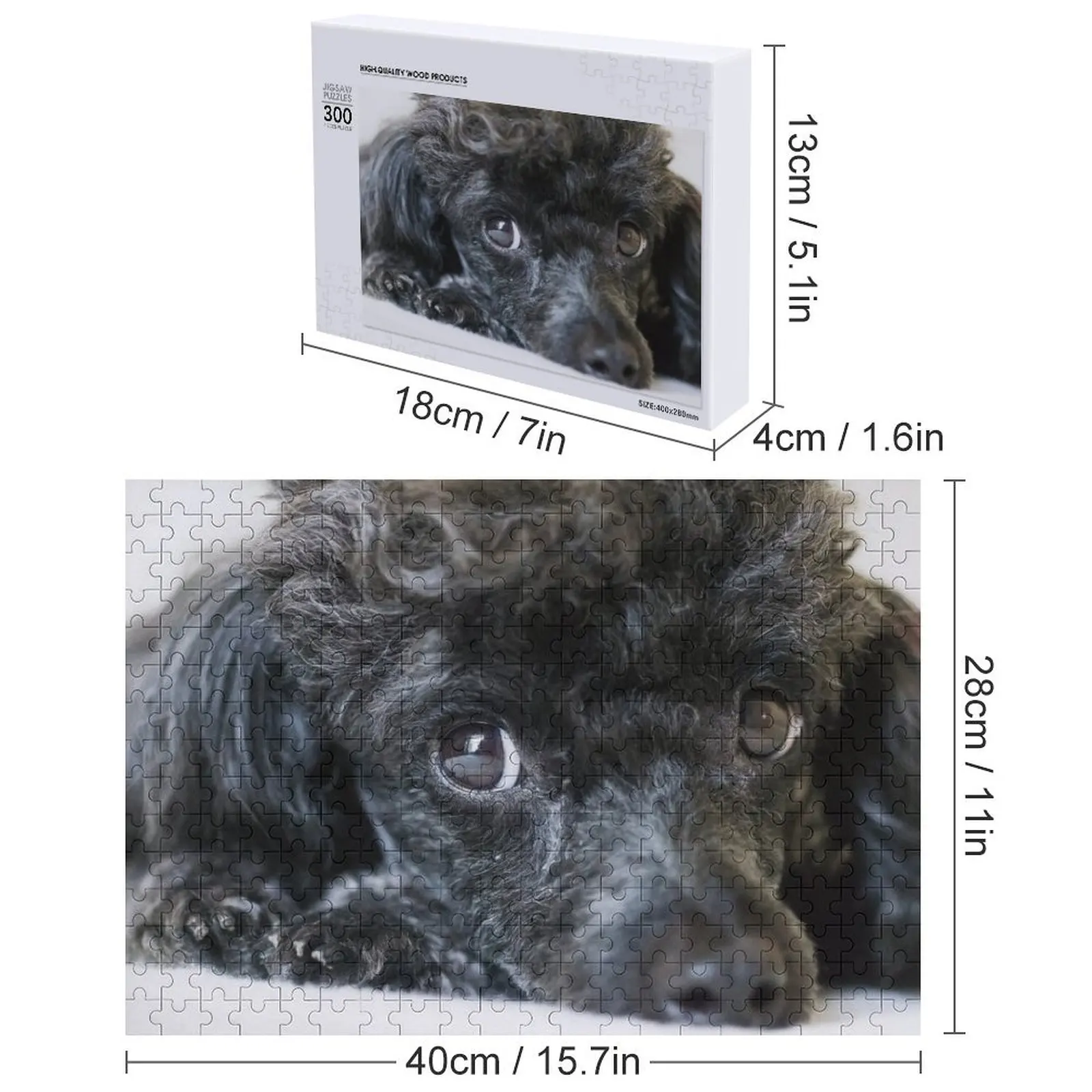 Poodle Jigsaw Puzzle Personalized Gift Jigsaw Custom Customized Kids Gift Personalized Photo Gift Puzzle