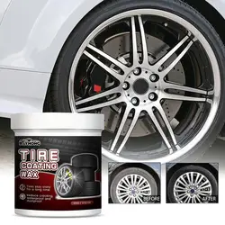 Car Tire Blackening Polish Tire Maintenance Increase Black Gloss Wheel Hub Cleaning Tire Refurbishing For RV Bicycles