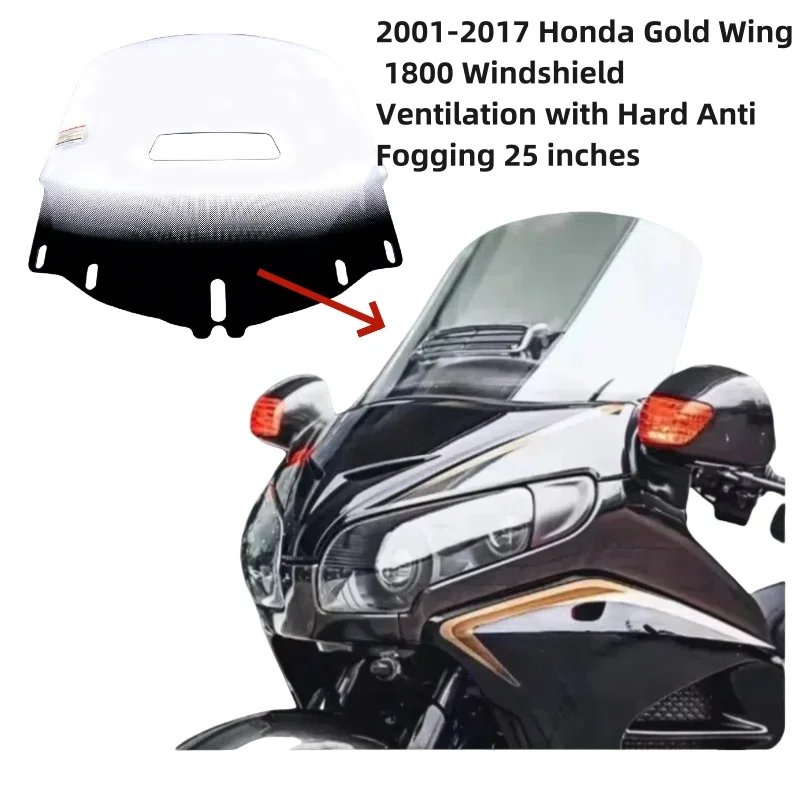 

Motorcycle Windscreen Windshield GL 1800 Gold Wing Fresh Air Vented Wind Screen Accessories For Honda Goldwing GL1800 Vented