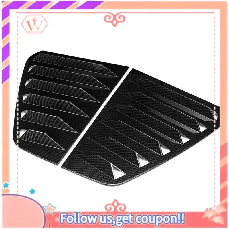 

Upgraded Rear Side Glass Blinds Rear Triangle Window Sharks Gills Decorative Stickers For Cars For VW Golf MK7 MK7.5 GTI / GTD
