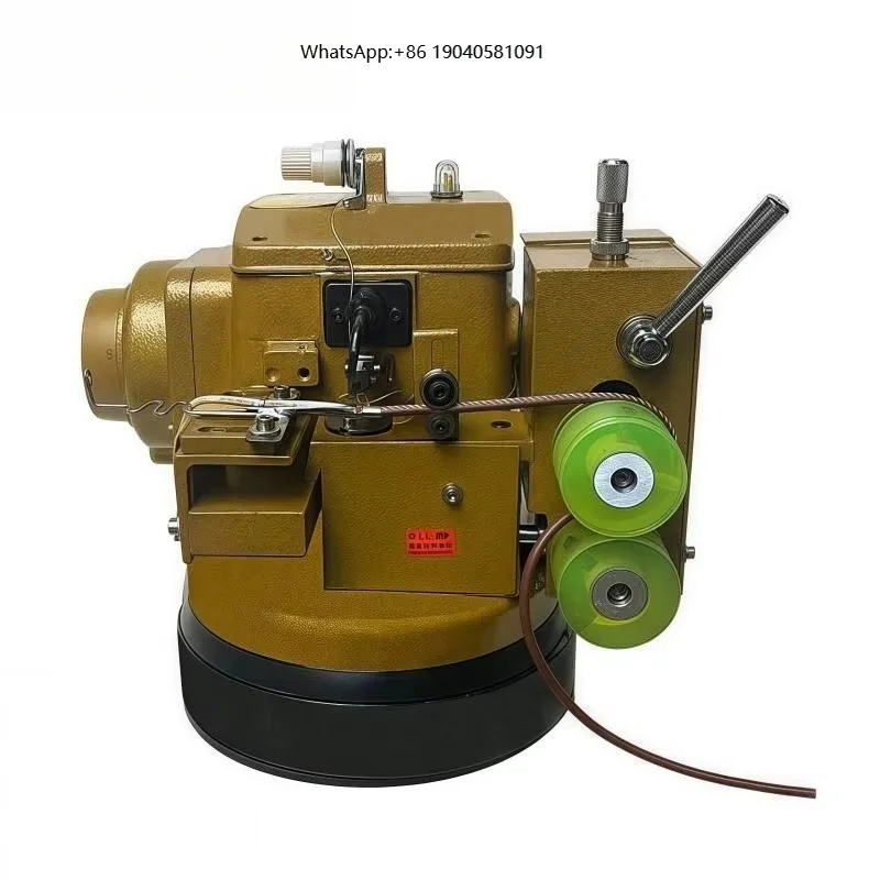 2026 Newest Automatic Industrial Leather Overlock Machine High-Speed Compound Feed Sews 0.7-2.5mm Thick Leather with