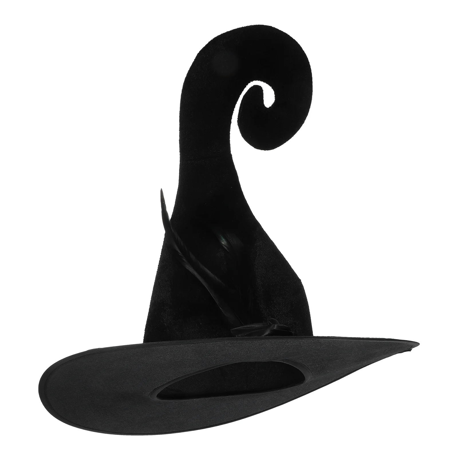 

Witch Hat Women Halloween Costume Party Supplies Large Size Black Red Decorative Photo Prop Cosplay Accessory Headwear
